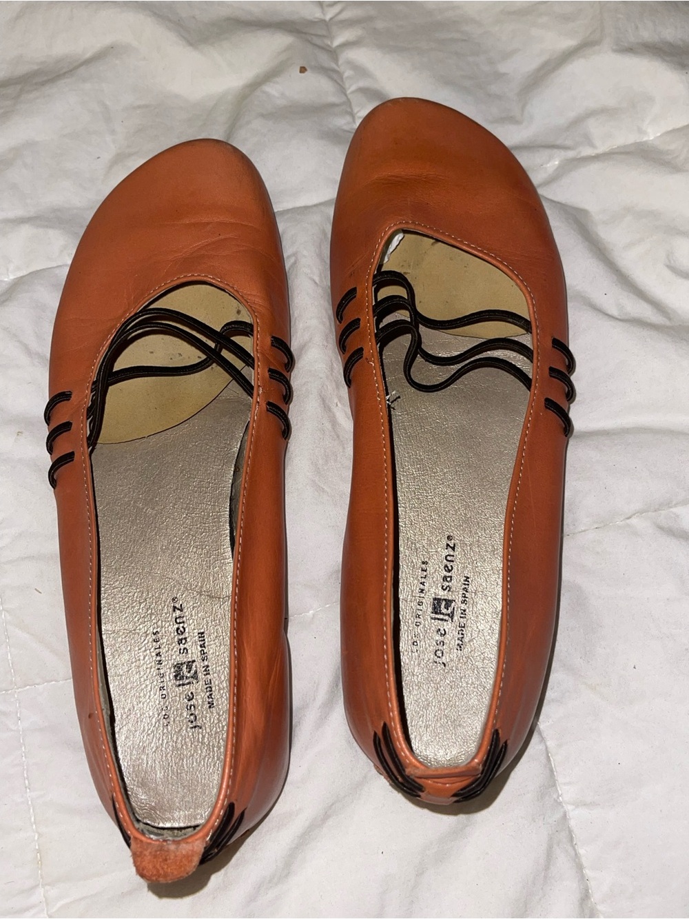 Jose Saenz Women’s Coral Leather Shoes  - Sz 39